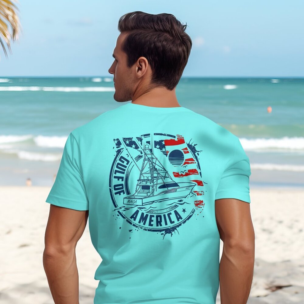Gulf Of America Offshore Fishing Boat T-shirt